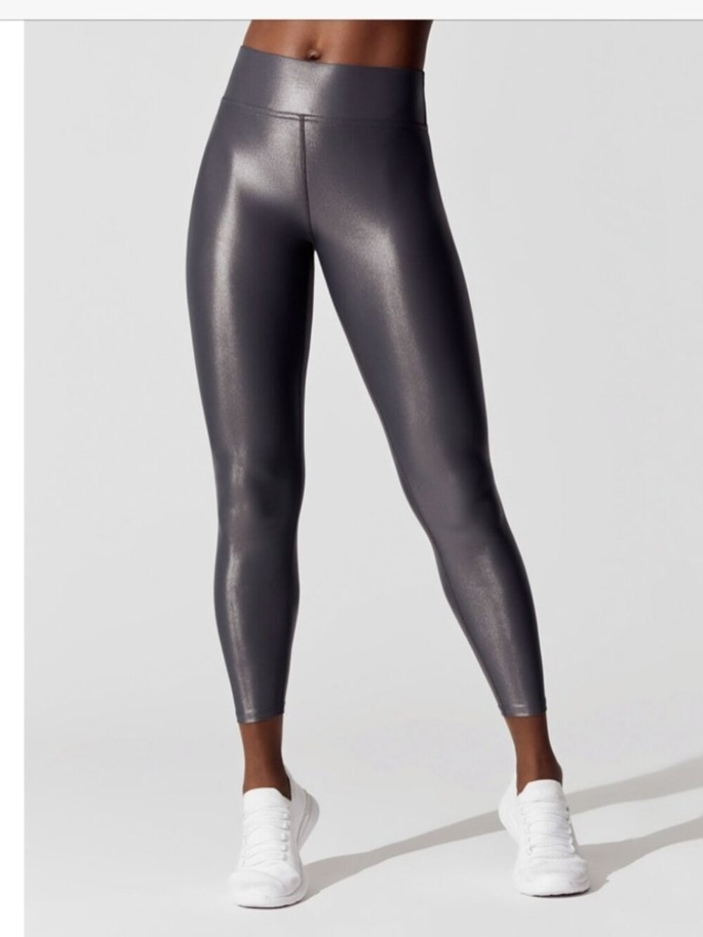 Carbon38 Takara Shine Regular Waist Legging Charcoal Grey Large Ankle Length EPC